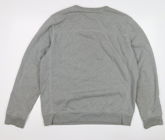 Timberland Men's Grey Crew Neck Pullover Sweatshirt L