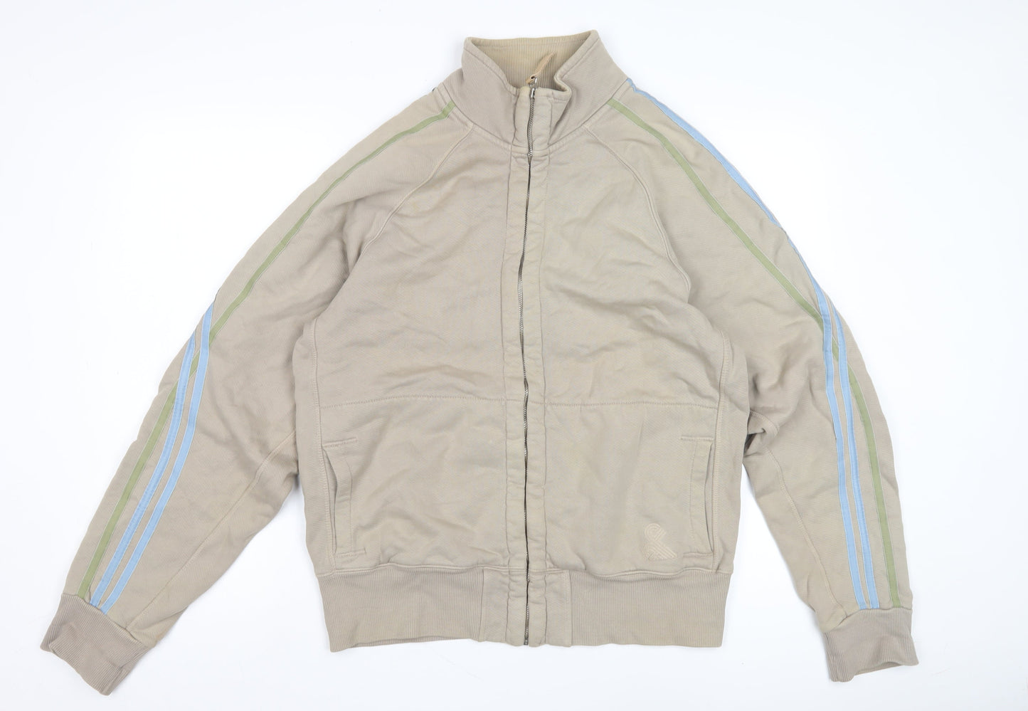 Fat Face Men's Beige Jacket M Stand-Up Collar