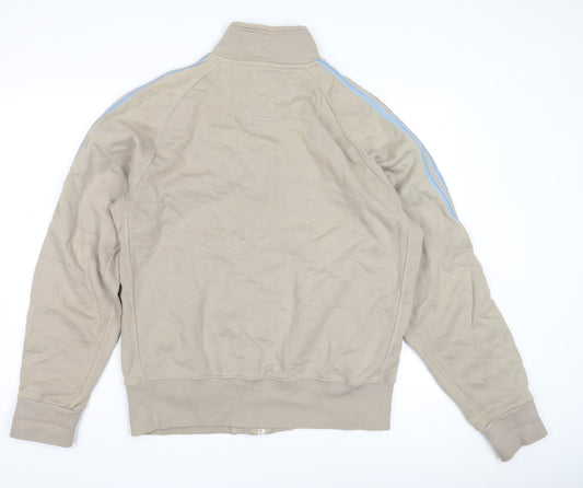 Fat Face Men's Beige Jacket M Stand-Up Collar