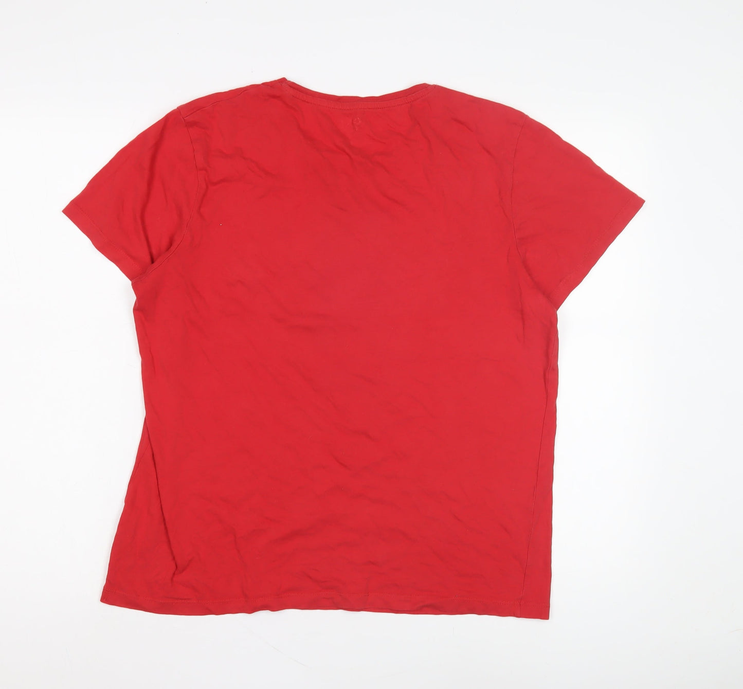 Jack & Jones Red Unisex T-Shirt, L, Casual Style