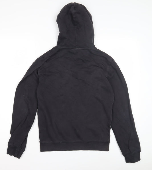 Champion Unisex Black Hoodie XS, Logo Pullover
