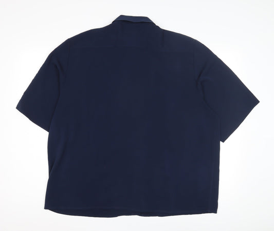 Womens UK Size 18 Alexon Blue Button-Up