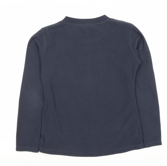 Peter Storm Women's Blue Pullover V-Neck Sweatshirt Size 8