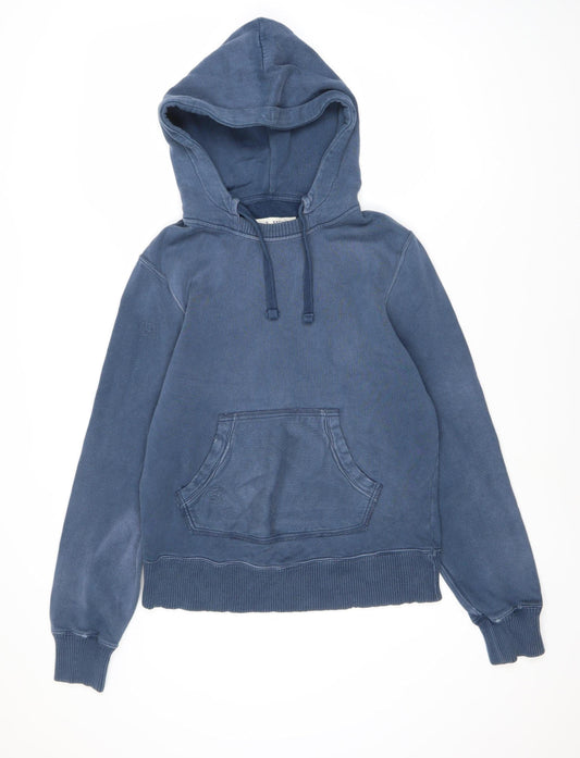 Womens UK 12 Regular Jack Wills Blue Pullover Hoodie