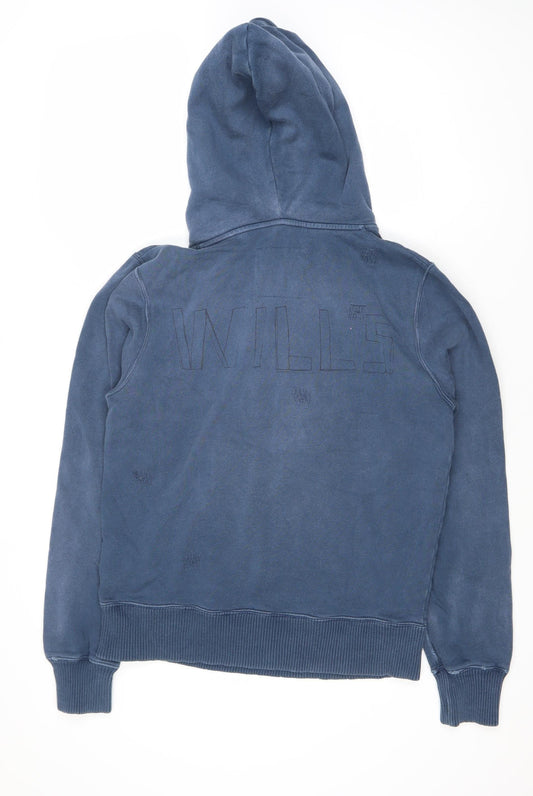 Jack Wills Women's Blue Pullover Hoodie Size 12