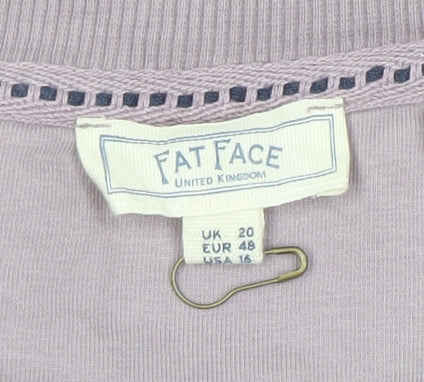 Fat Face Women's Purple Pullover Sweatshirt Size 20