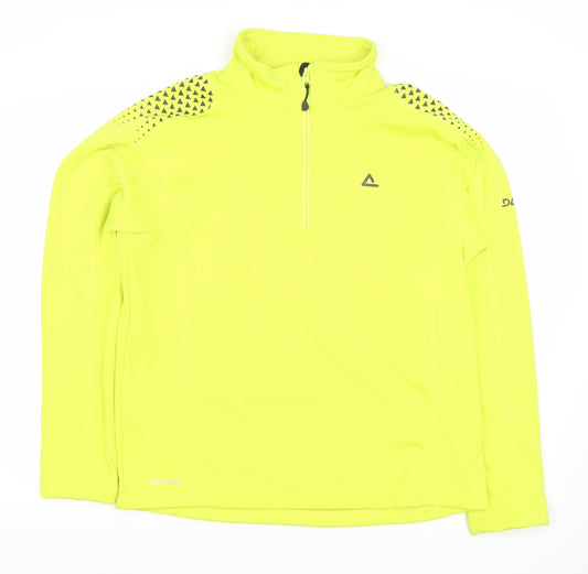 Mens UK M Regular Dare 2B Green 1/4 Zip Sweatshirt