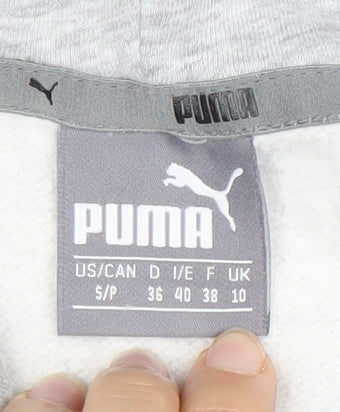 Puma Unisex Grey Pullover Hoodie Size 10
