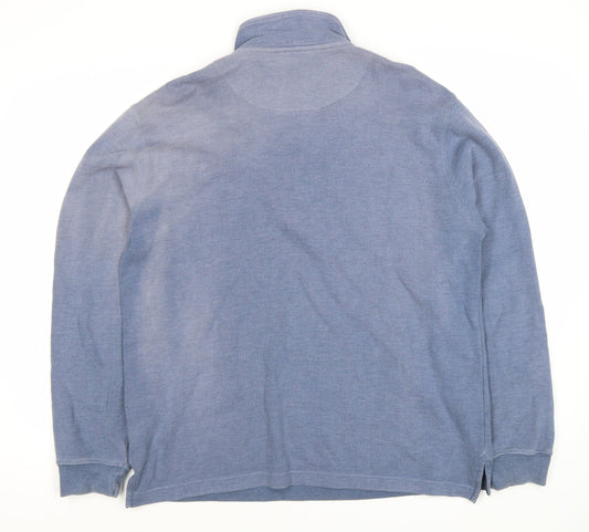 Hawkshead Men's Blue Full Zip Sweatshirt Size S