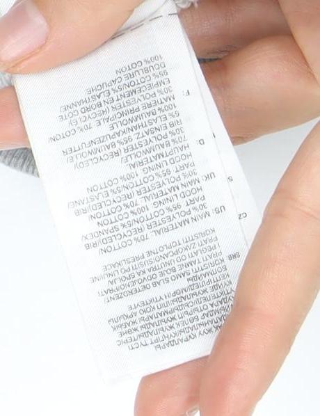 Adidas Grey XS Unisex Full Zip Hoodie