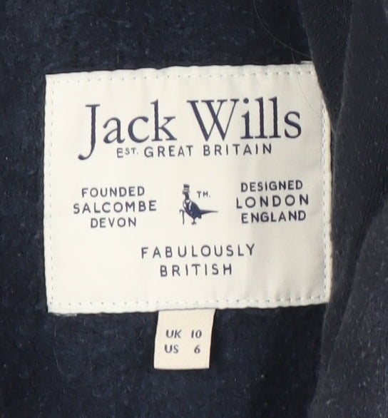 Jack Wills Women's Black Pullover Hoodie Size 10