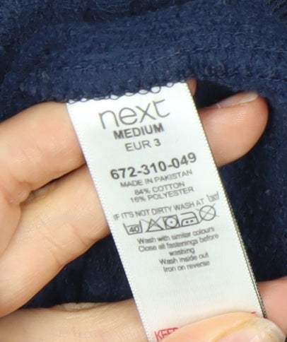 Next Men's Blue Full Zip Hoodie M