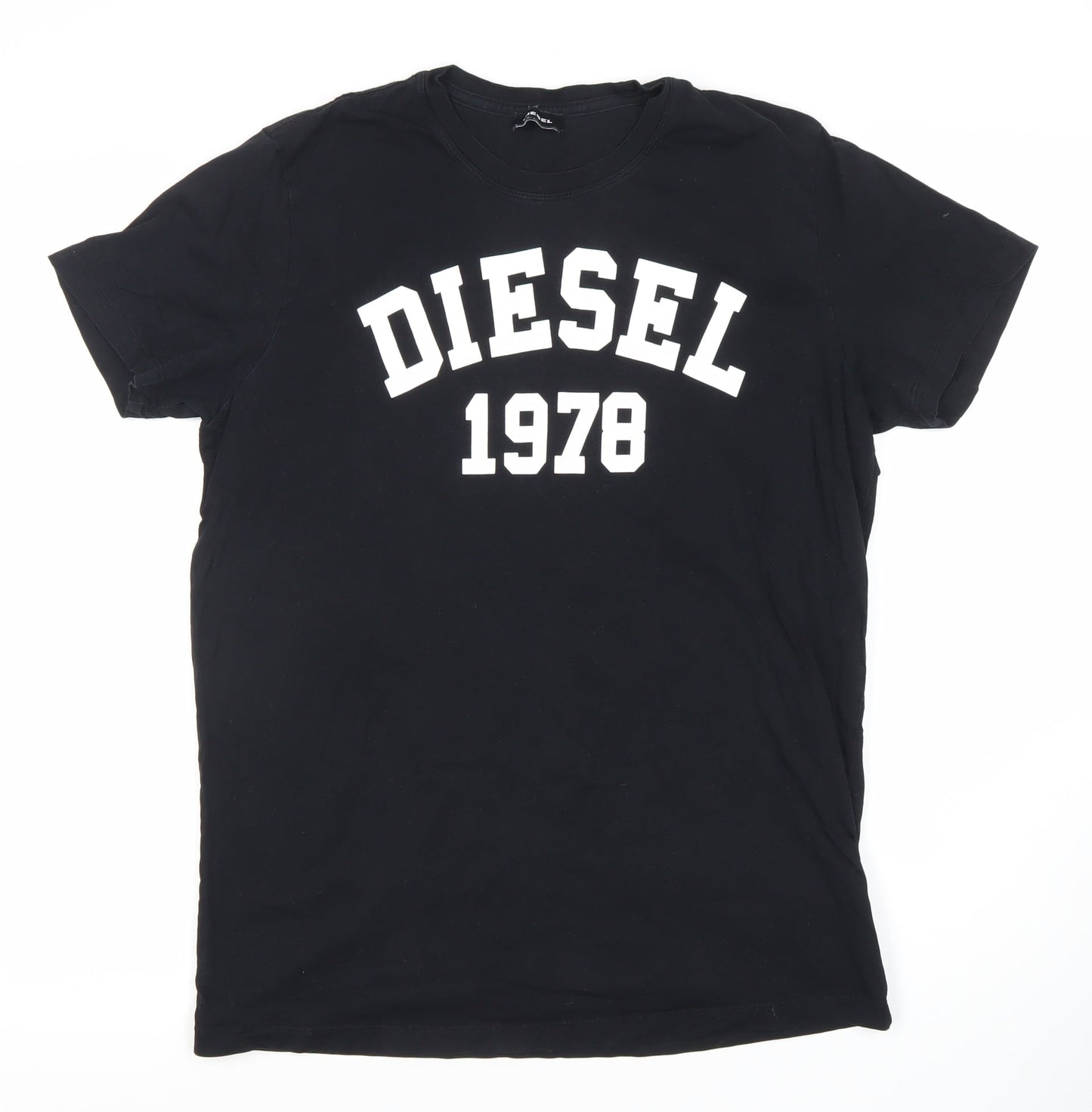 Diesel Men's Black Graphic Print T-Shirt L