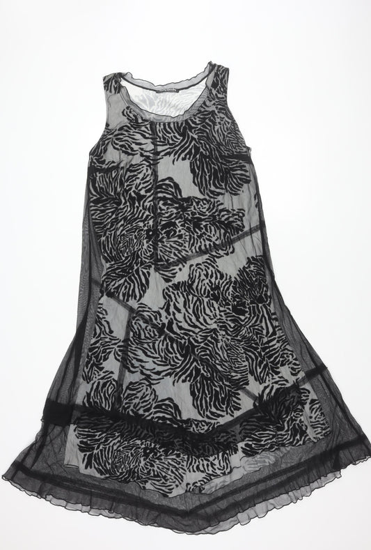 Betty Barclay Womens Sleeveless Animal Print Dress Size 18