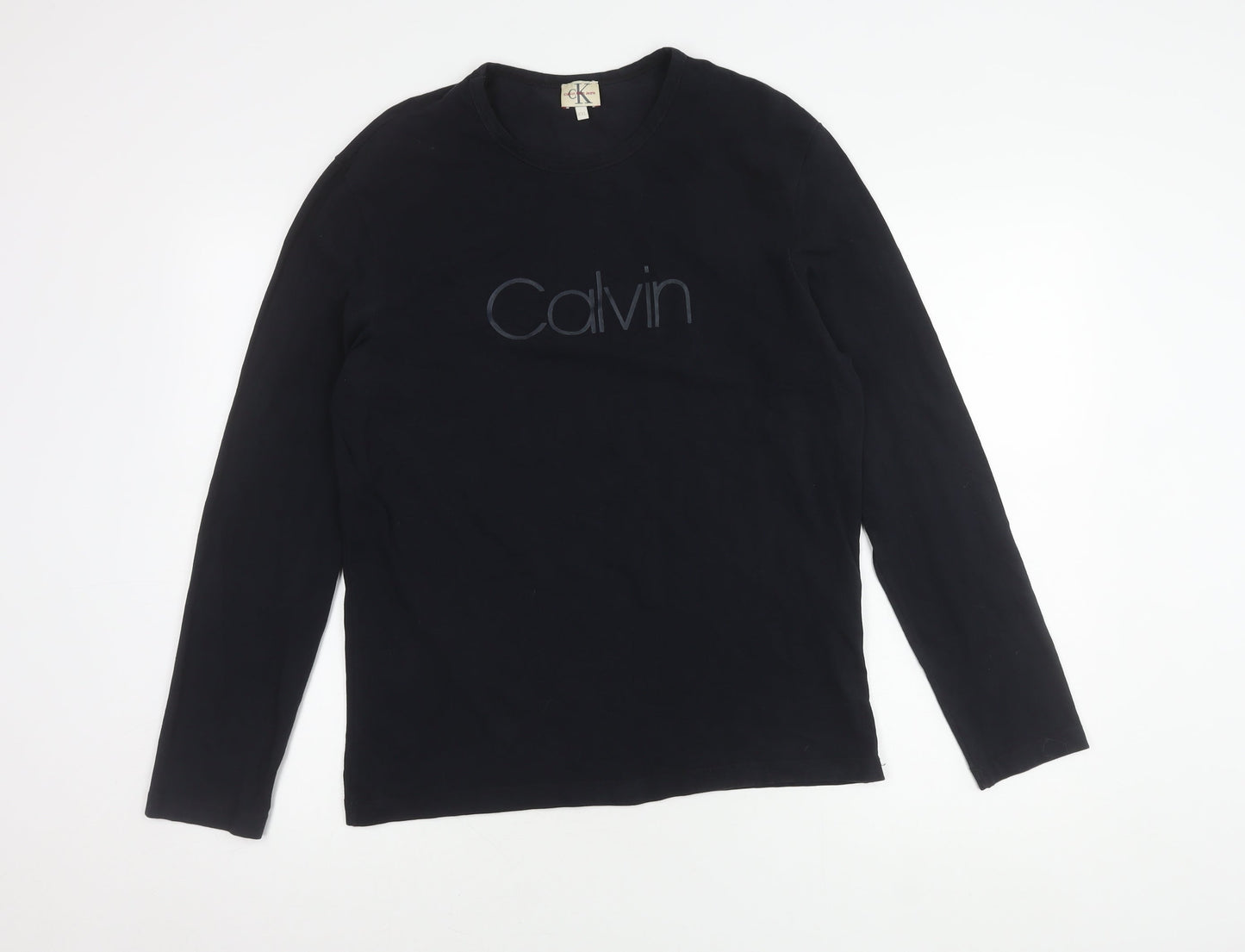 Calvin Klein Men's Black 2XL Long Sleeve T-Shirt