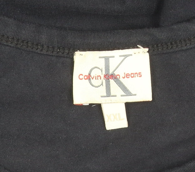 Calvin Klein Men's Black 2XL Long Sleeve T-Shirt
