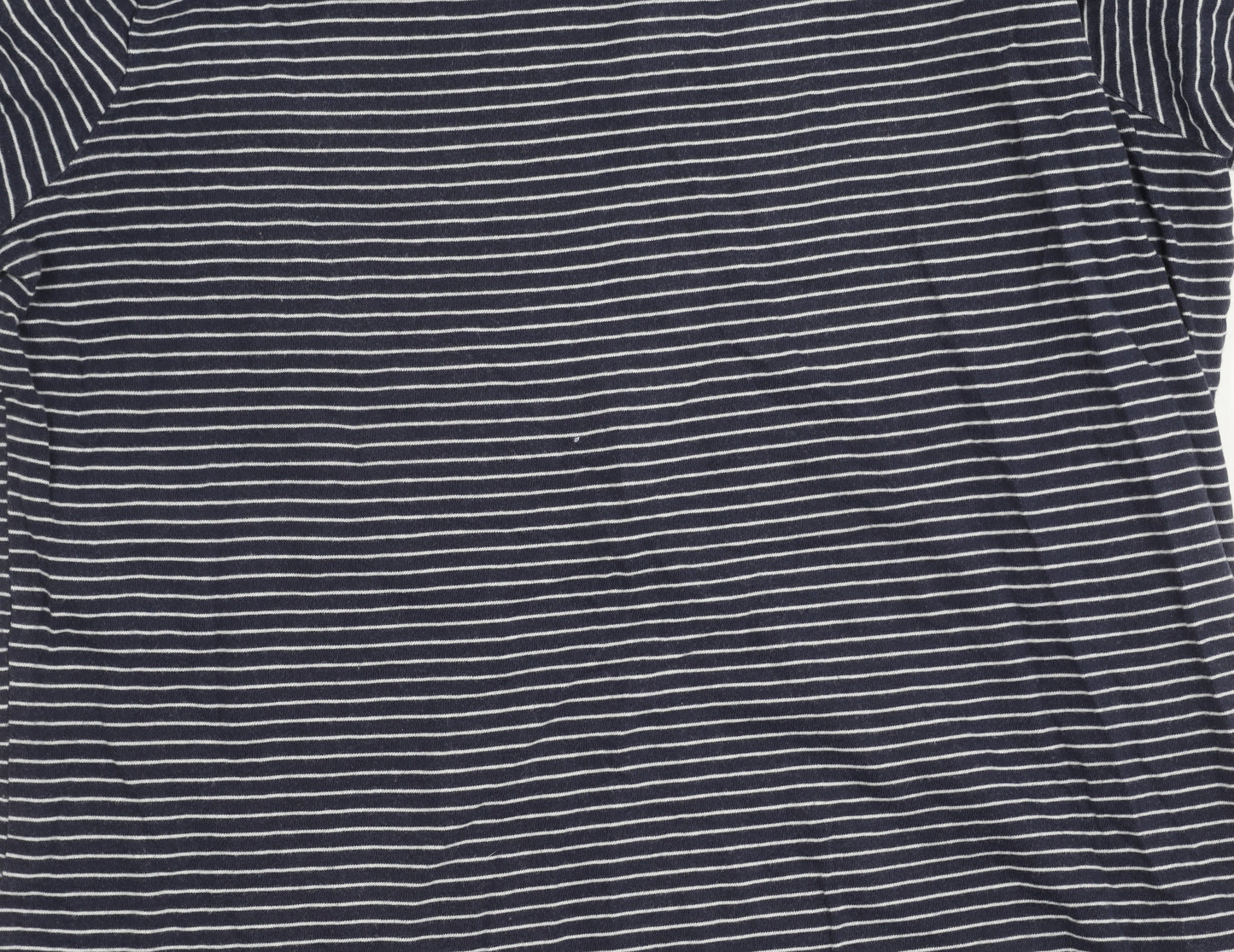 White Stuff Women's Blue Striped Long Sleeve T-Shirt Size 12