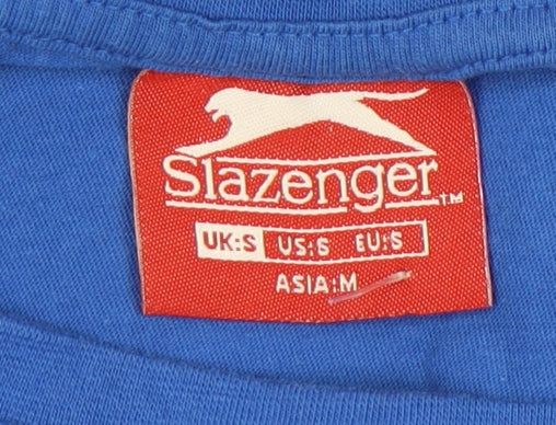 Slazenger Men's Blue Crew Neck T-Shirt - Size S