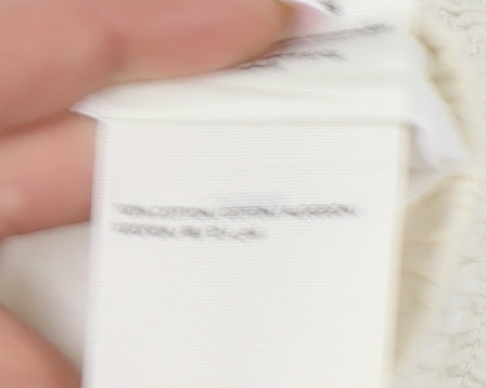 Superdry Women's White A-Line Skirt with Embroidery