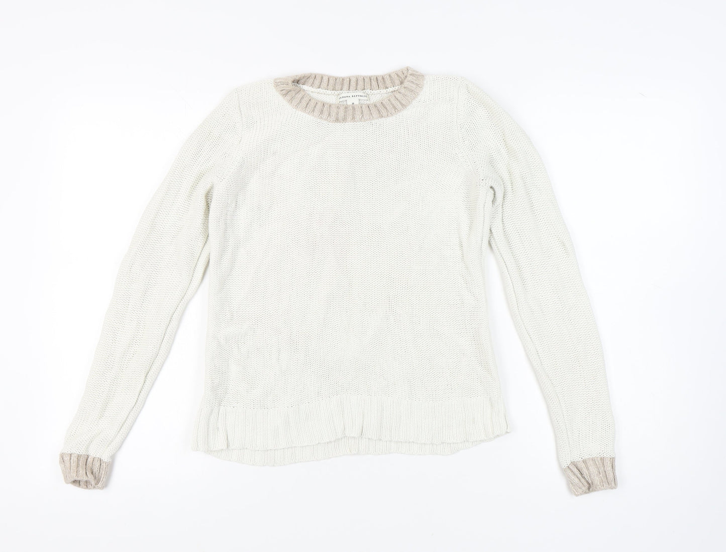 Banana Republic Women’s Ivory Pullover Jumper - M