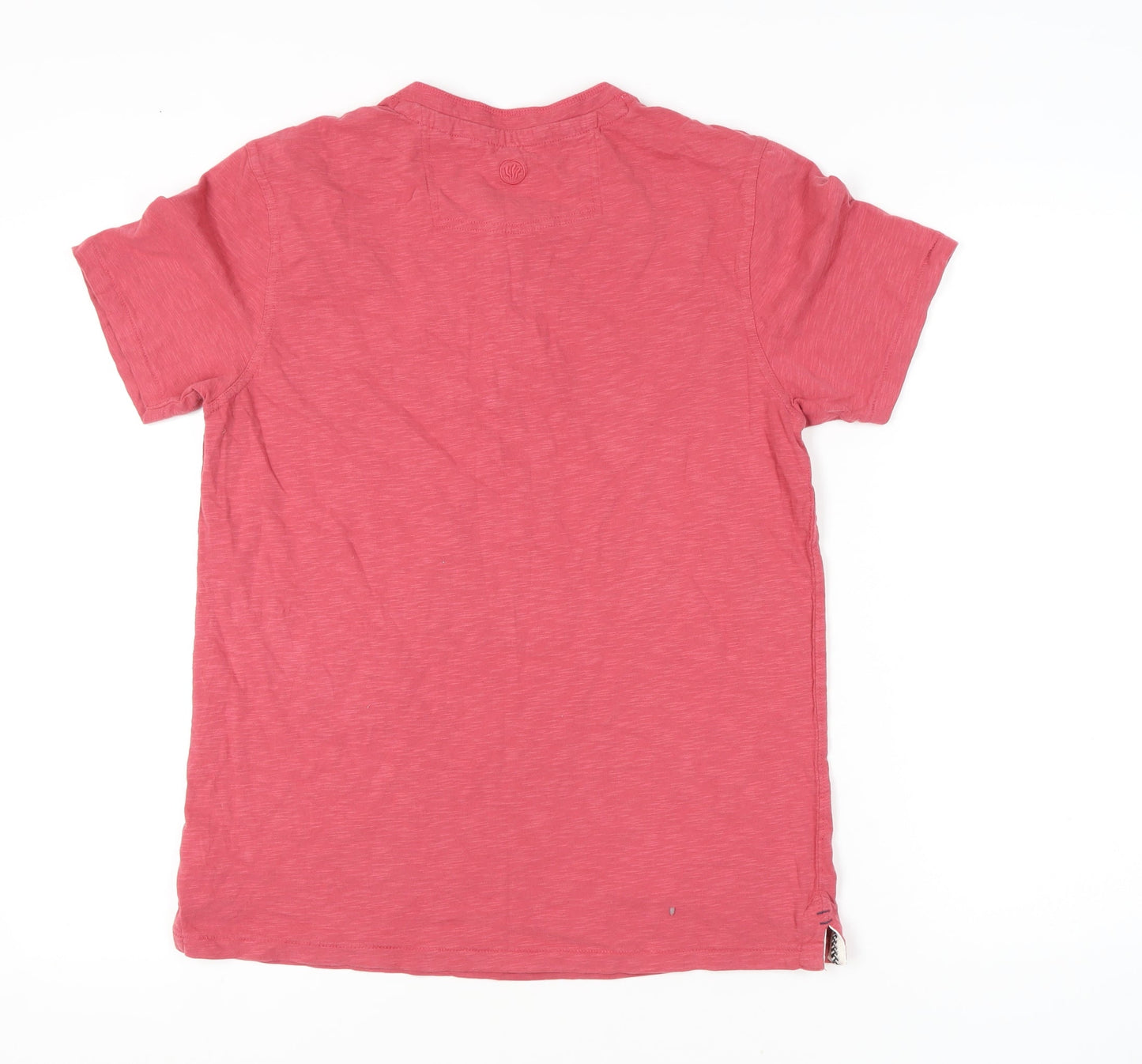 FatFace Men's Red Henley T-Shirt M