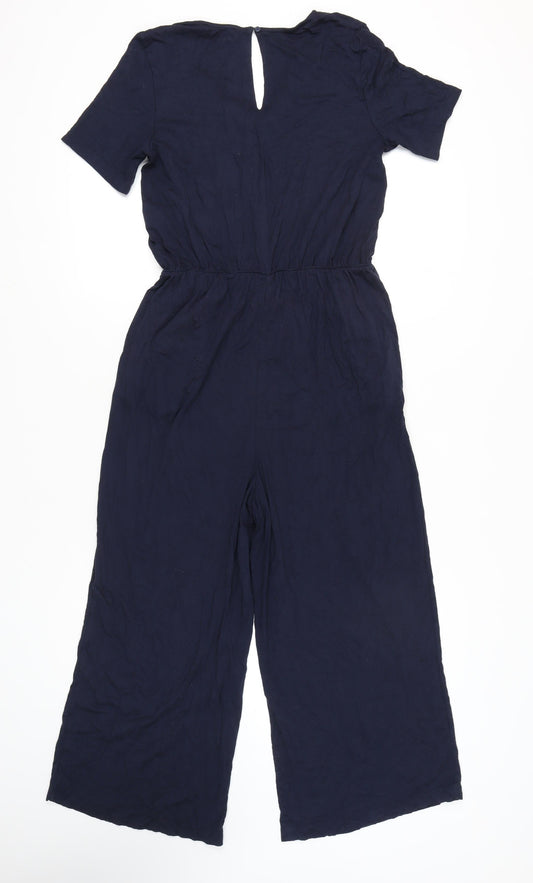 Esprit Women's Blue L Jumpsuit, Viscose, Summer Casual