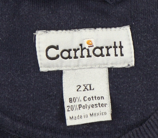 Carhartt Blue Unisex 2XL Pullover Sweatshirt