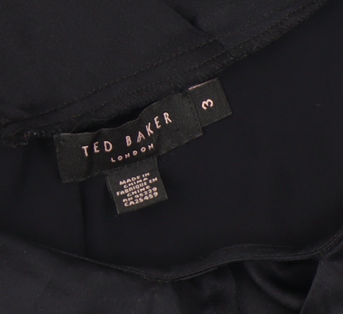 Ted Baker Women's Black Silk Blouse Size 12