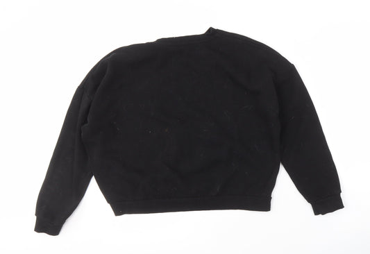 Netflix Stranger Things Black XS UK 6-8 Unisex Pullover Sweatshirt