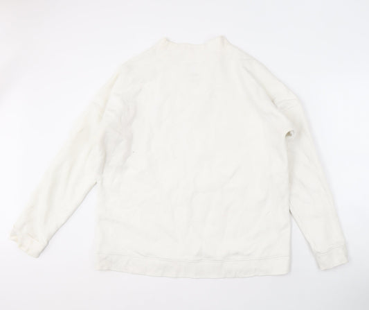 Jack Wills Women's White Pullover Sweatshirt Size 16