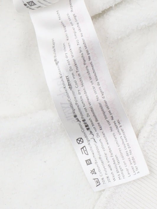 Jack Wills Women's White Pullover Sweatshirt Size 16