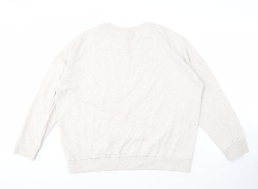 Disney Women's Beige Sweatshirt UK 20 Mickey Print