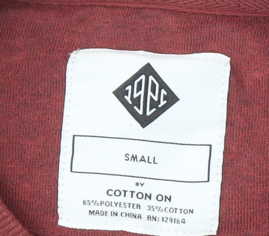 Cotton On Men’s Red Graphic Pullover Sweatshirt S