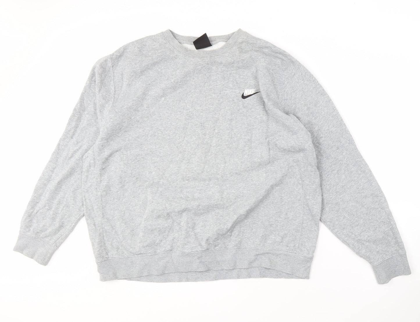 Nike Men's Grey XL Sweatshirt with Logo