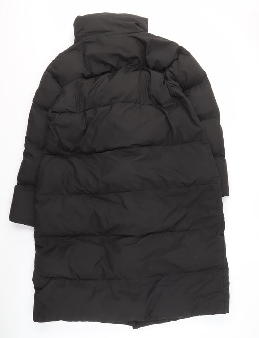 Superdry Women's Black Puffer Jacket Size 8 Casual