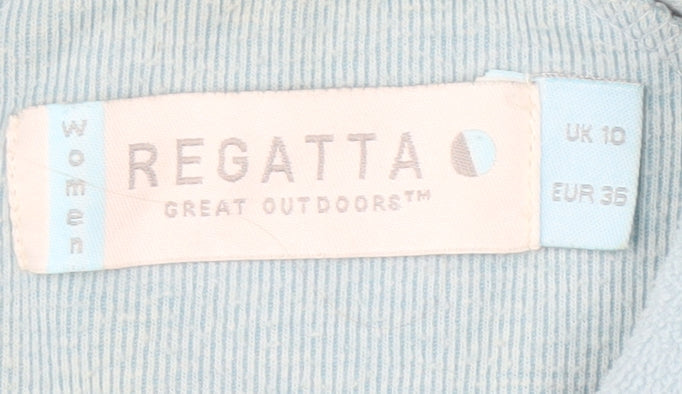 Regatta Women's Blue Hooded Fleece Jacket Size 10