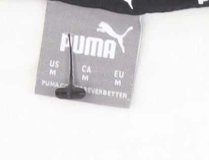 Puma Men's Grey Medium Pullover Hoodie with Logo