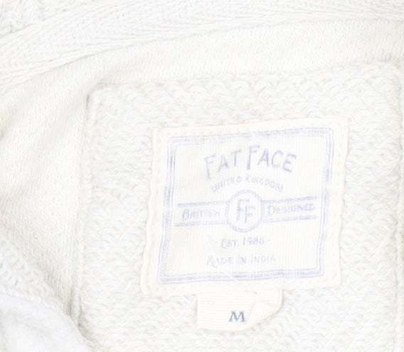 Fat Face Women’s Ivory Hoodie Medium | Casual Comfort