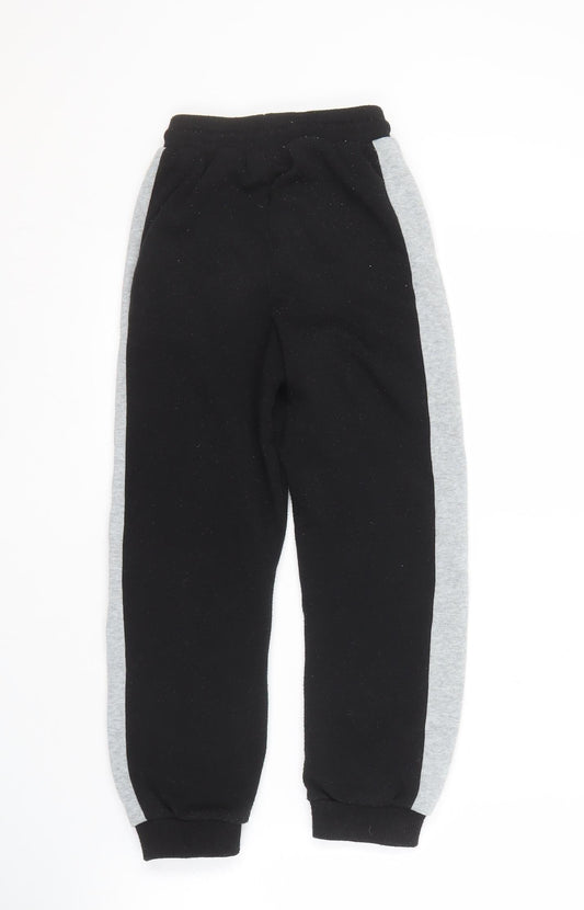 Slazenger Boys Black Jogger Trousers, 7-8 Years, Polyester