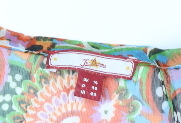 Joe Browns Women's Multicoloured Floral Blouse UK 14