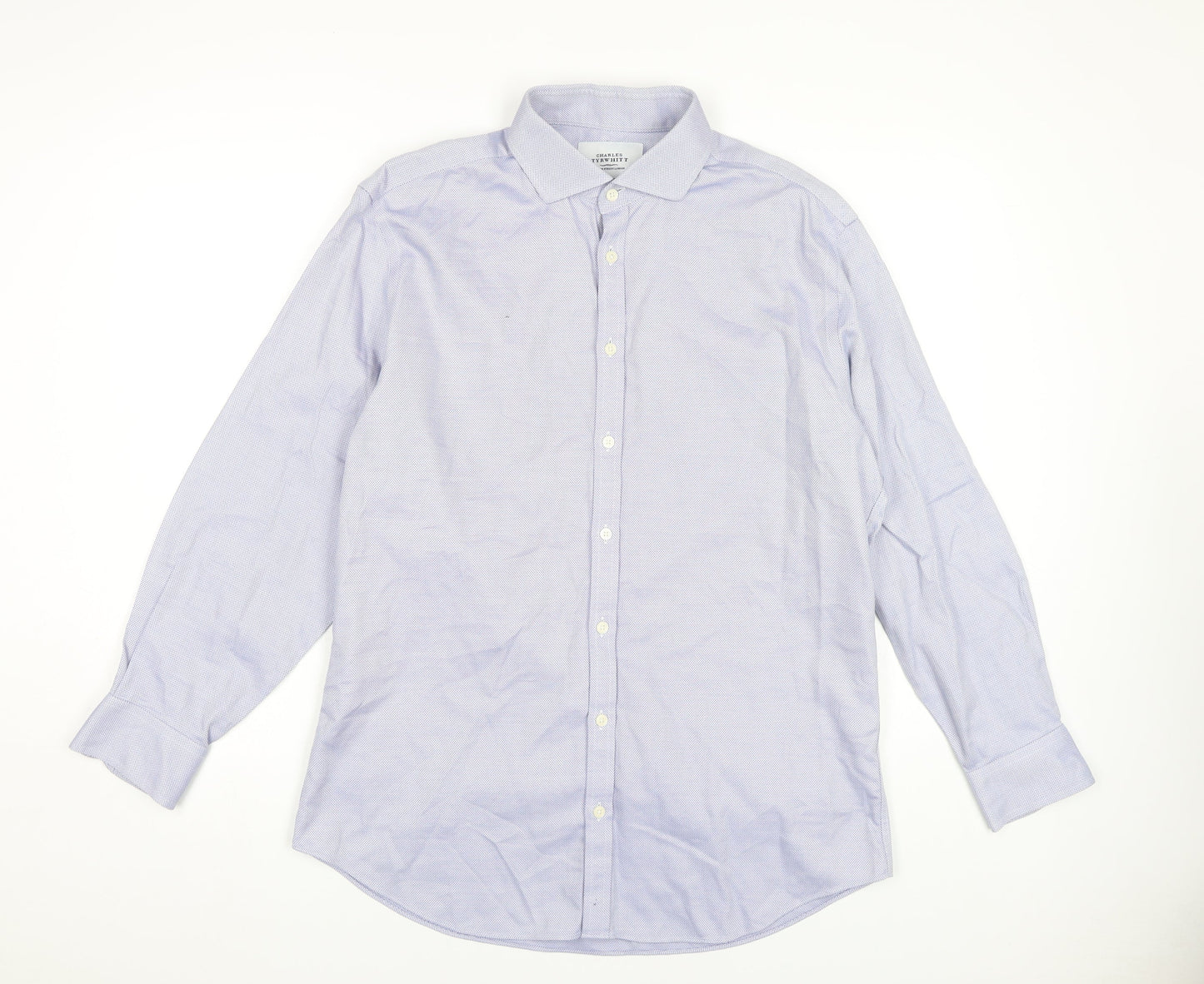 Charles Tyrwhitt Men's Blue Extra-Slim Fit Dress Shirt