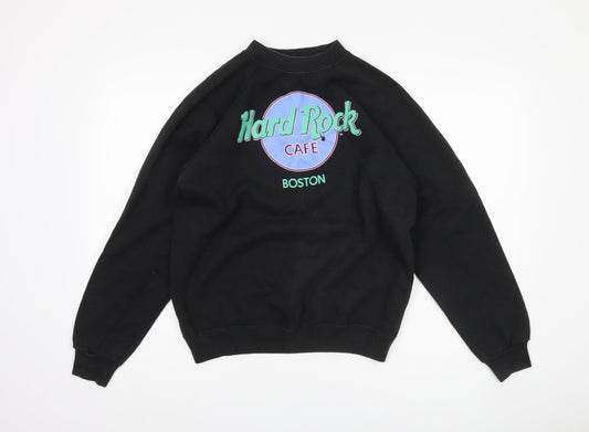 Hard Rock Cafe Unisex Black Pullover Sweatshirt L