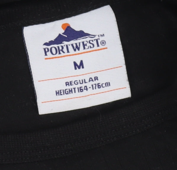 Portwest Black Men's Pullover Long Sleeve M