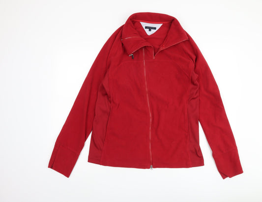 Tommy Hilfiger Men's Red Polyester Jacket Size 44