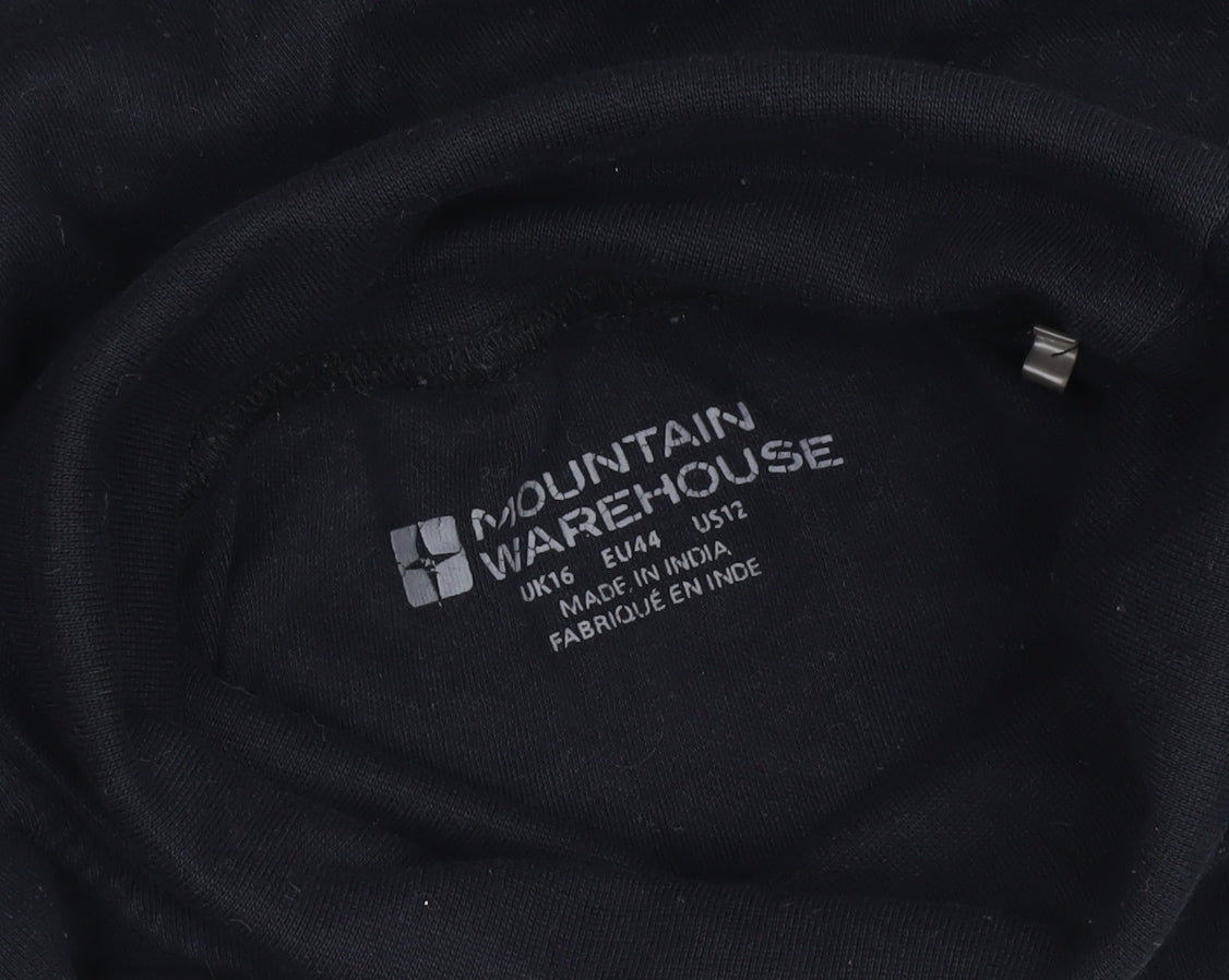 Brand and care label for Mountain Warehouse Women's Black Long Sleeve Top