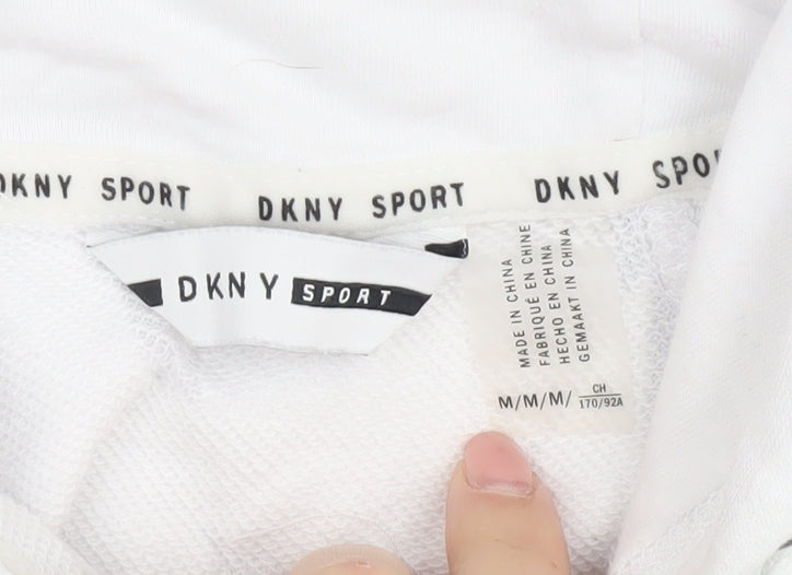 DKNY Sport Women's White Full Zip Hoodie M