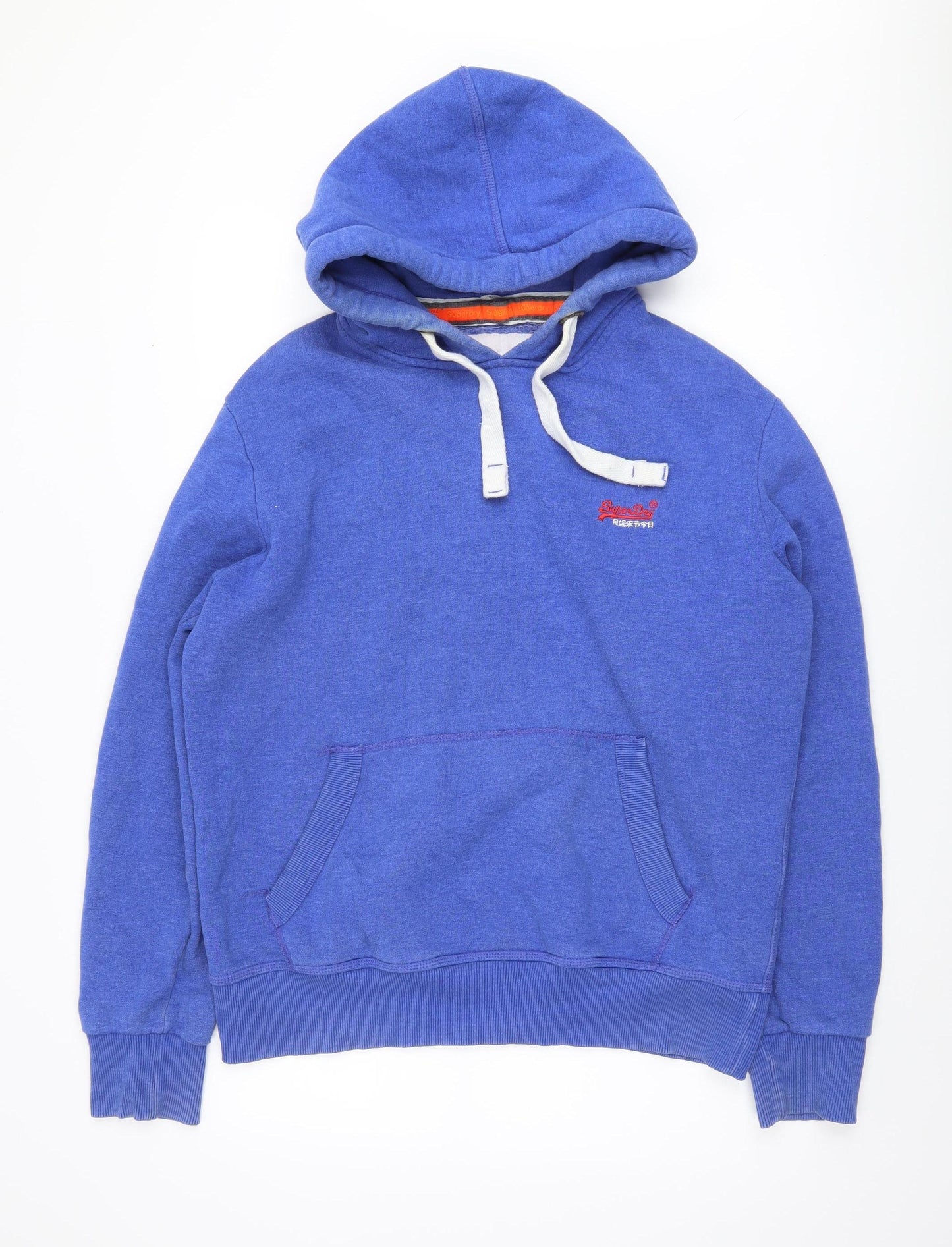 Superdry Men’s Blue XL Hoodie with Logo Accent