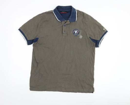 Pierre Cardin Men’s Brown Polo Shirt L Short Sleeve