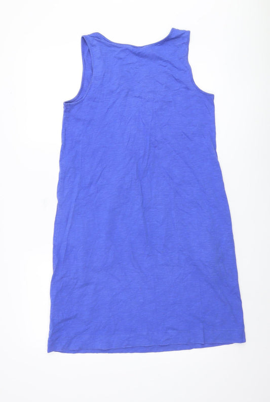 Boden Women's Blue Sleeveless Cotton Dress UK 10