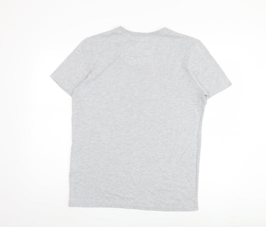 Front Up Rugby Men's Grey M Graphic Print T-Shirt